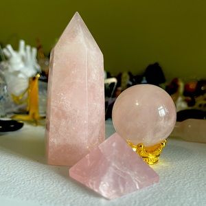 Rose Quartz Crystal Bundle